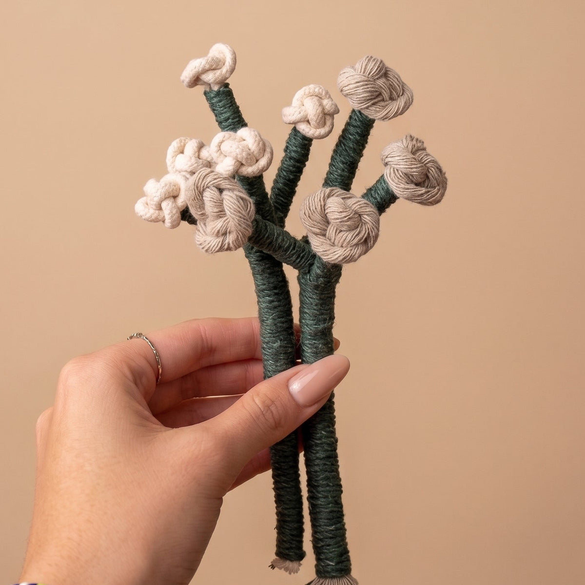 Patrón de Macramé - Flores Tejidas