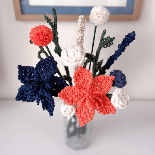 Clase en Línea: Flores Tejidas