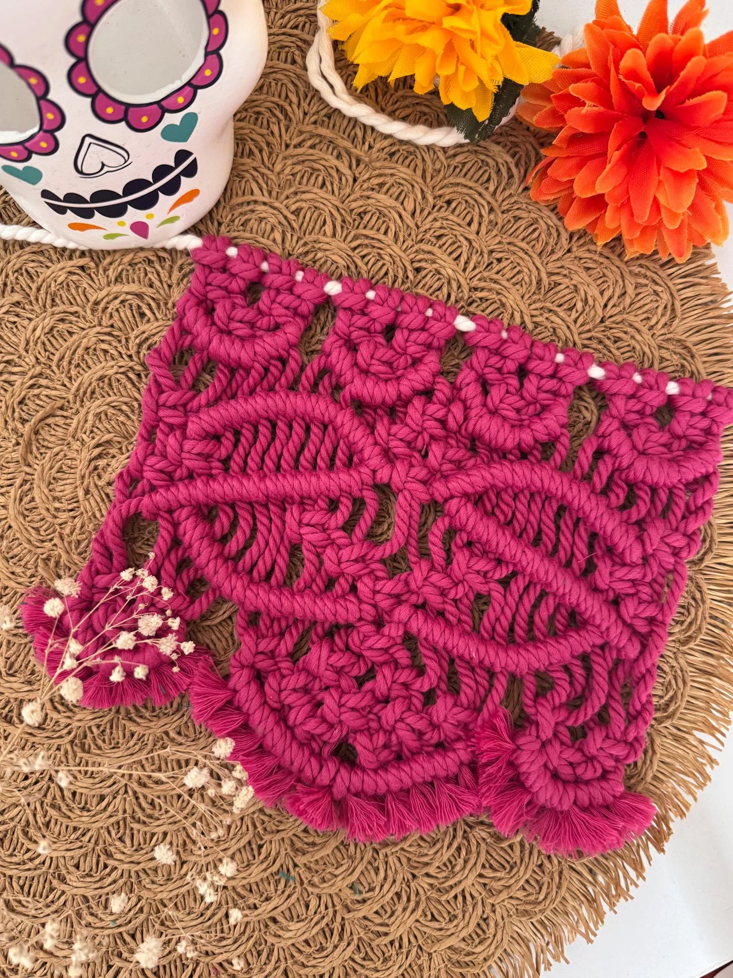 Patrón de Macramé - Banderin estilo "Papel Picado Mexicano"